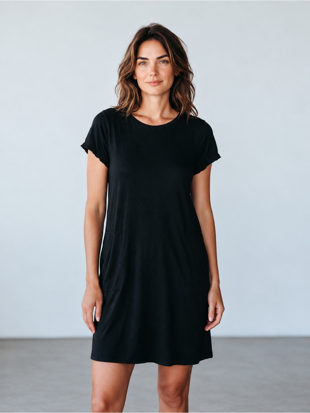 Toad&Co Black Short-Sleeve T-Shirt Dress — NWT